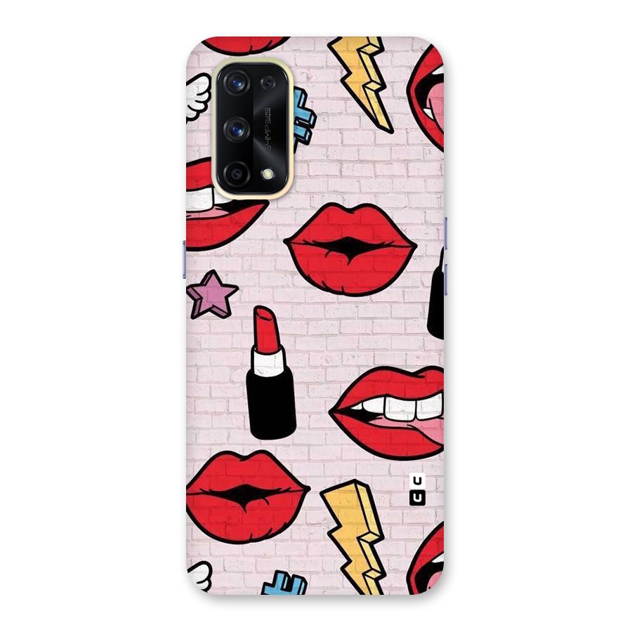 Bold Red Glass Back Case for Realme X7 Pro