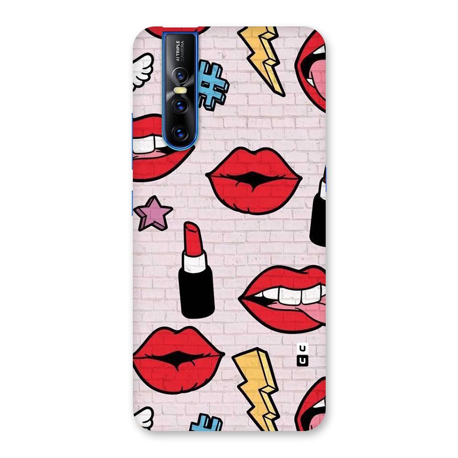 Bold Red Back Case for Vivo V15 Pro