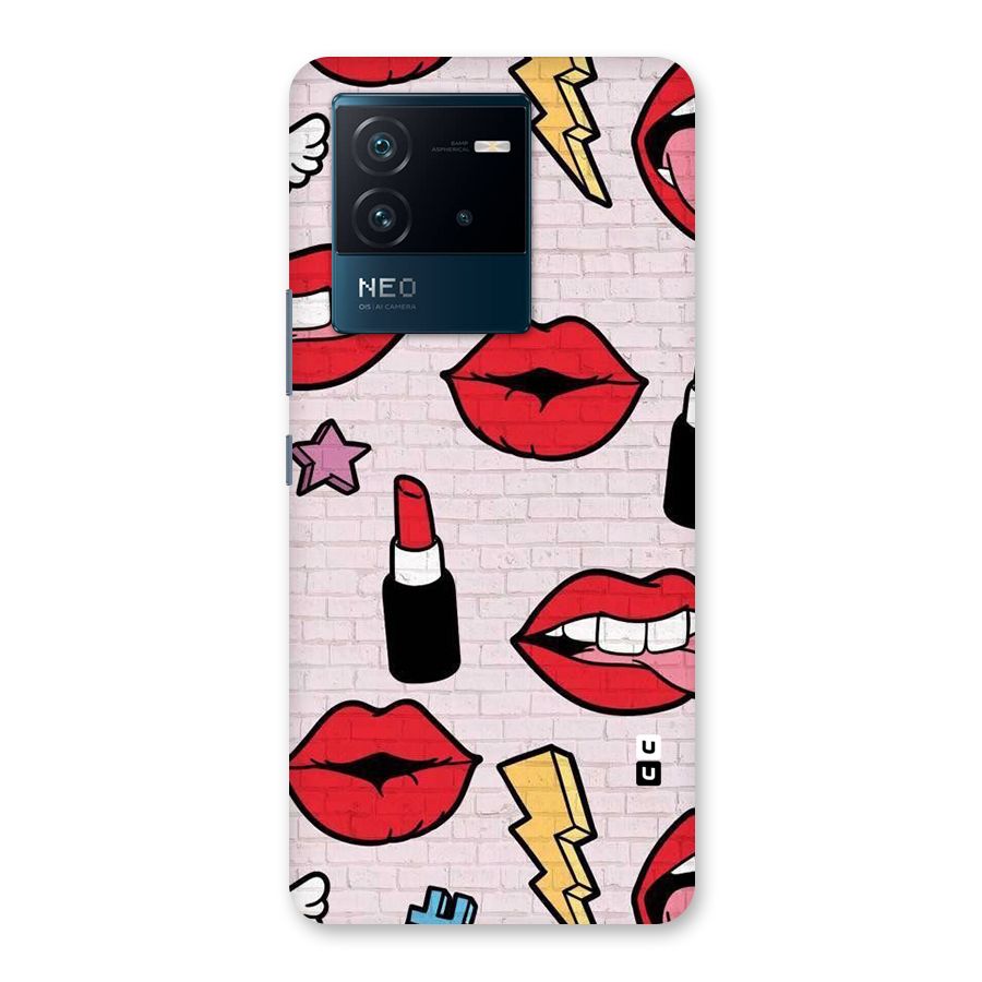 Bold Red Back Case for Vivo iQOO Neo 6 5G