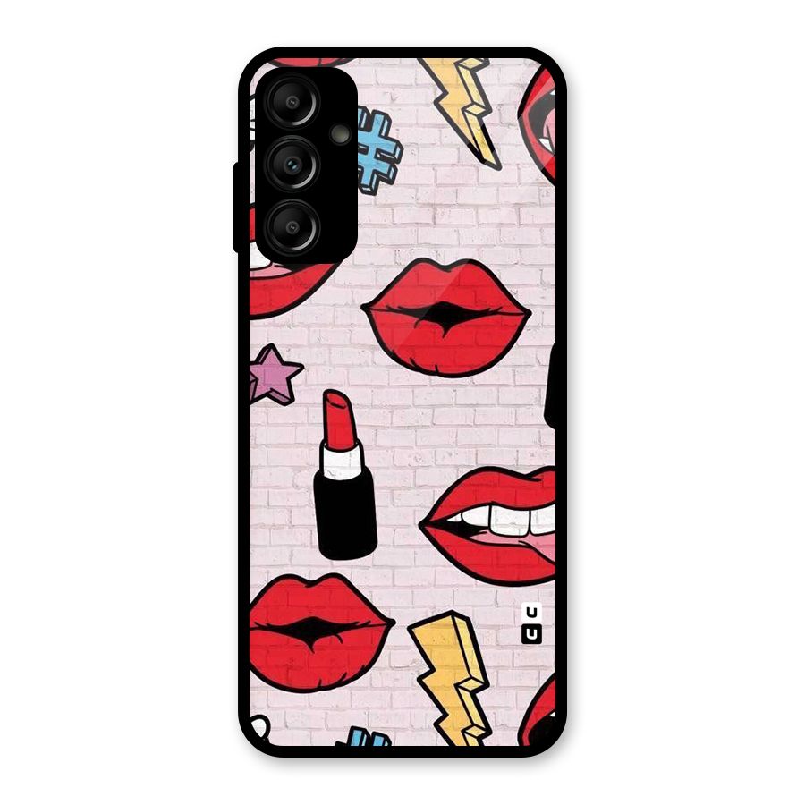 Bold Red Glass Back Case for Galaxy A14 5G