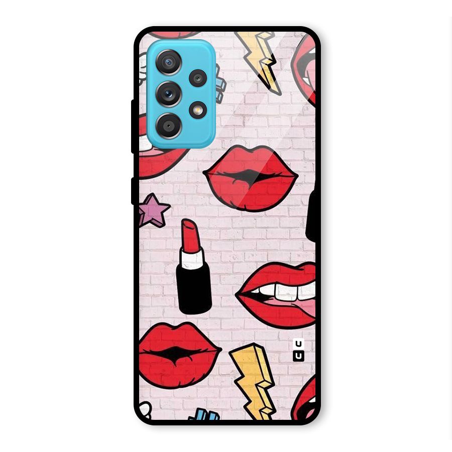 Bold Red Glass Back Case for Galaxy A52