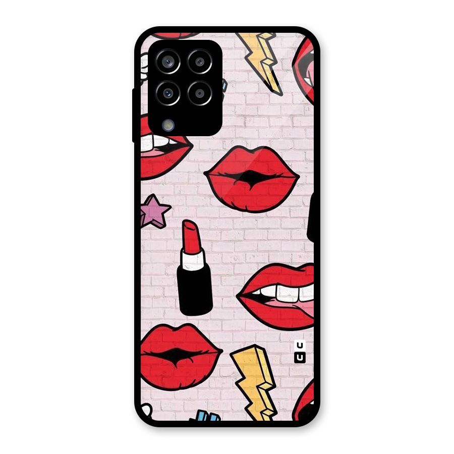 Bold Red Glass Back Case for Galaxy M33