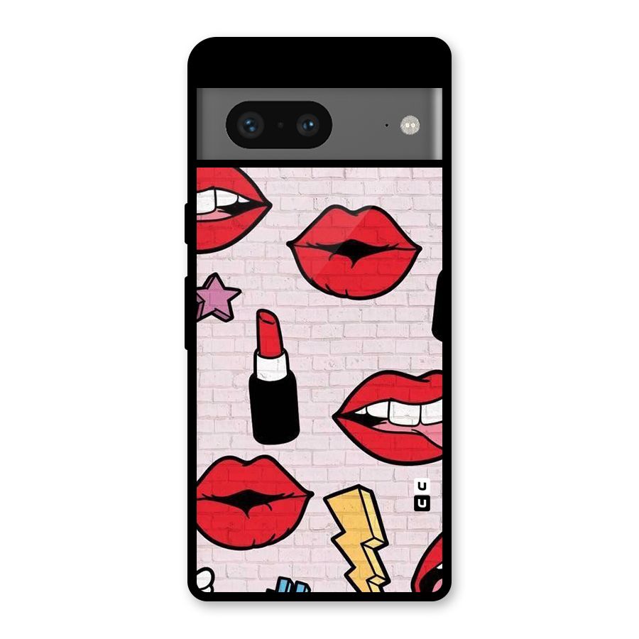 Bold Red Glass Back Case for Google Pixel 7