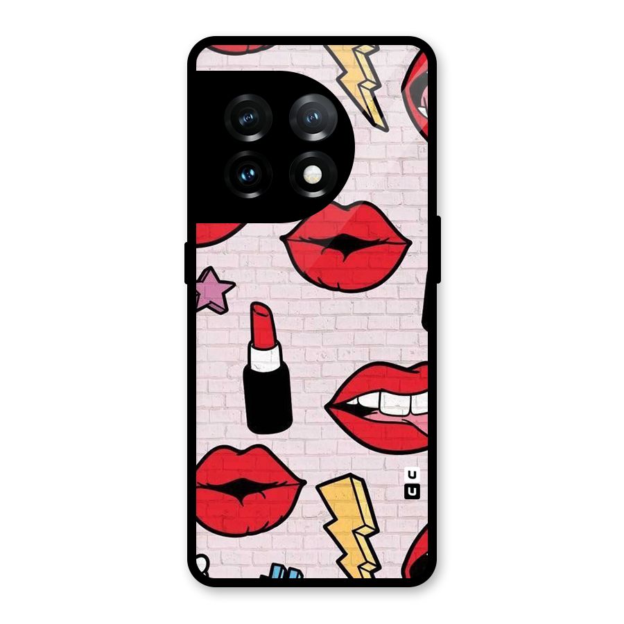 Bold Red Glass Back Case for OnePlus 11