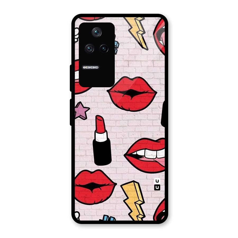 Bold Red Glass Back Case for Poco F4 5G