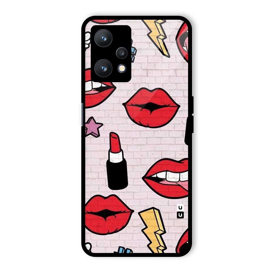 Bold Red Glass Back Case for Realme 9 Pro 5G