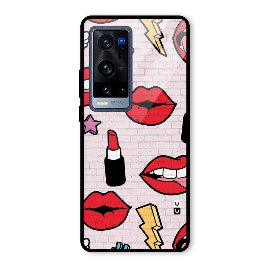 Bold Red Glass Back Case for Vivo X60 Pro Plus