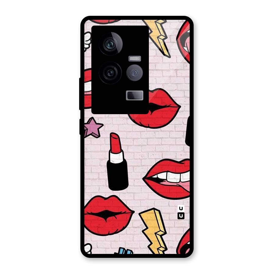 Bold Red Glass Back Case for Vivo iQOO 11 5G