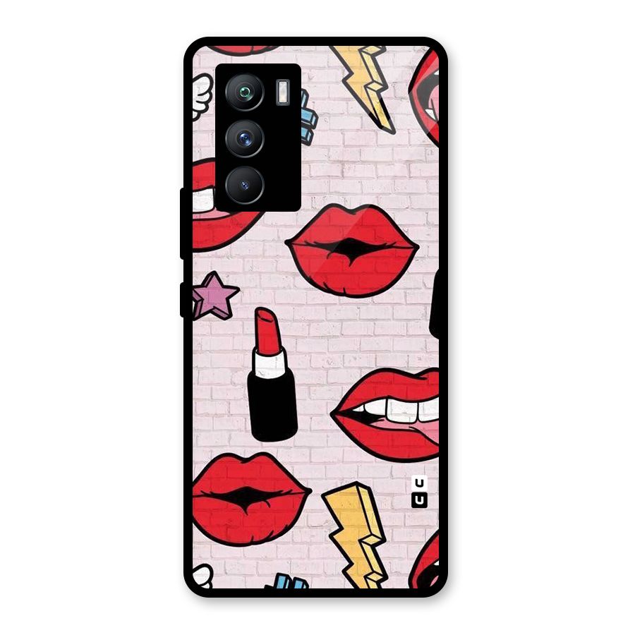Bold Red Glass Back Case for Vivo iQOO 9 SE