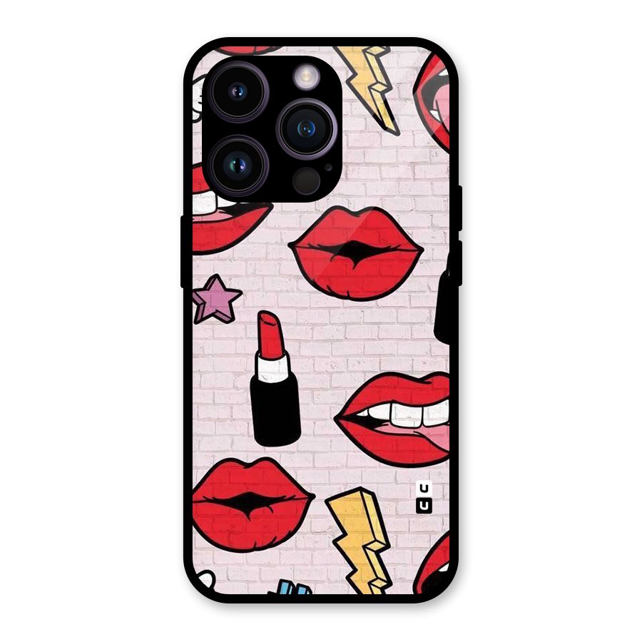 Bold Red Glass Back Case for iPhone 14 Pro