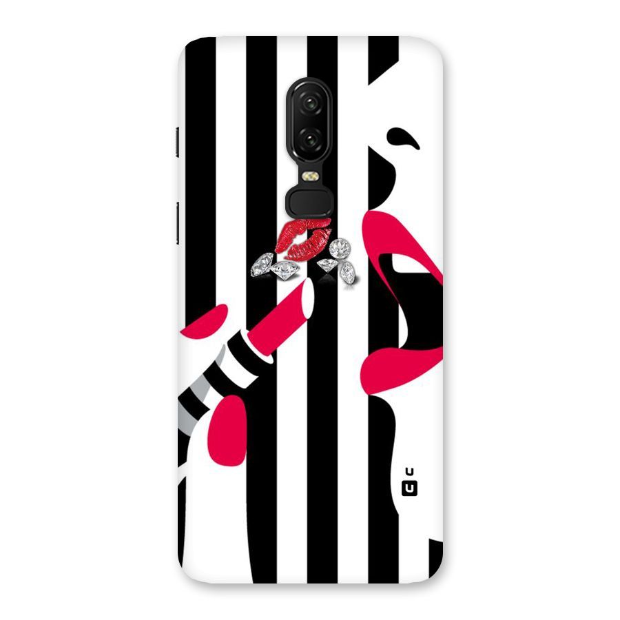 Bold Woman Back Case for OnePlus 6