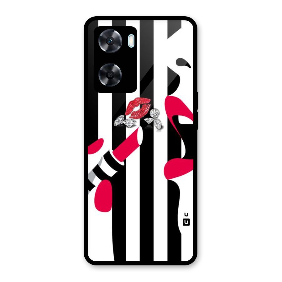 Bold Woman Glass Back Case for Oppo A77