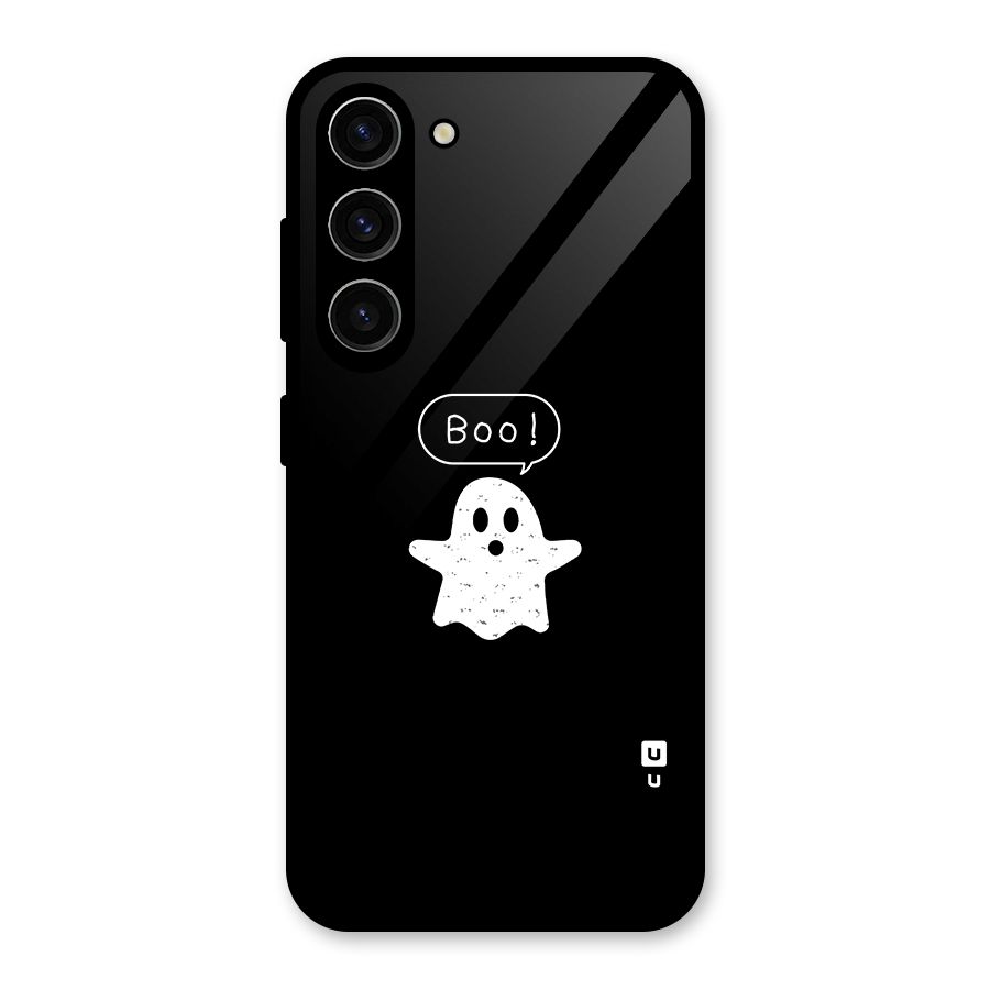 Boo Cute Ghost Glass Back Case for Galaxy S23