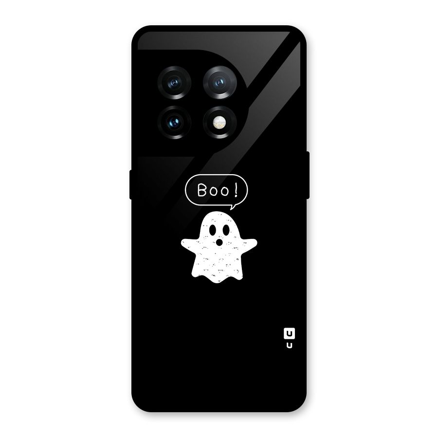 Boo Cute Ghost Glass Back Case for OnePlus 11