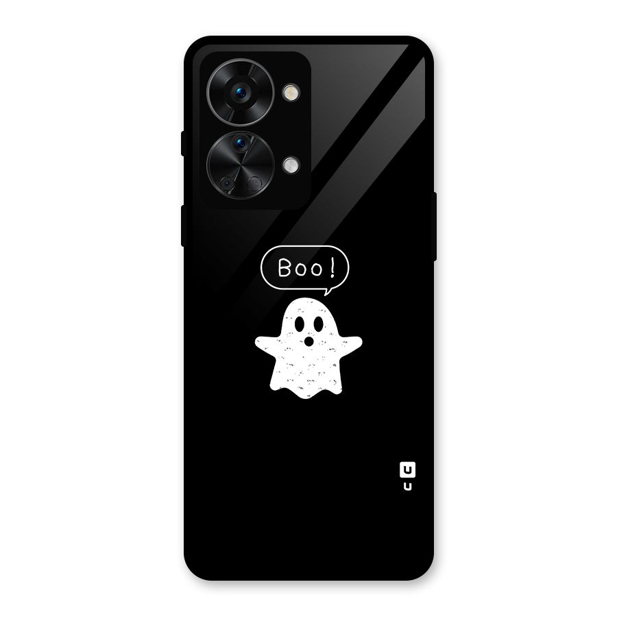 Boo Cute Ghost Glass Back Case for OnePlus Nord 2T