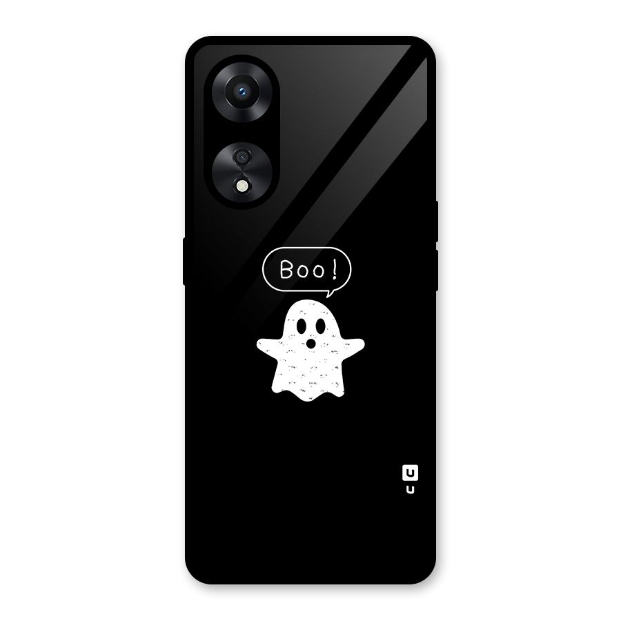 Boo Cute Ghost Glass Back Case for Oppo A78