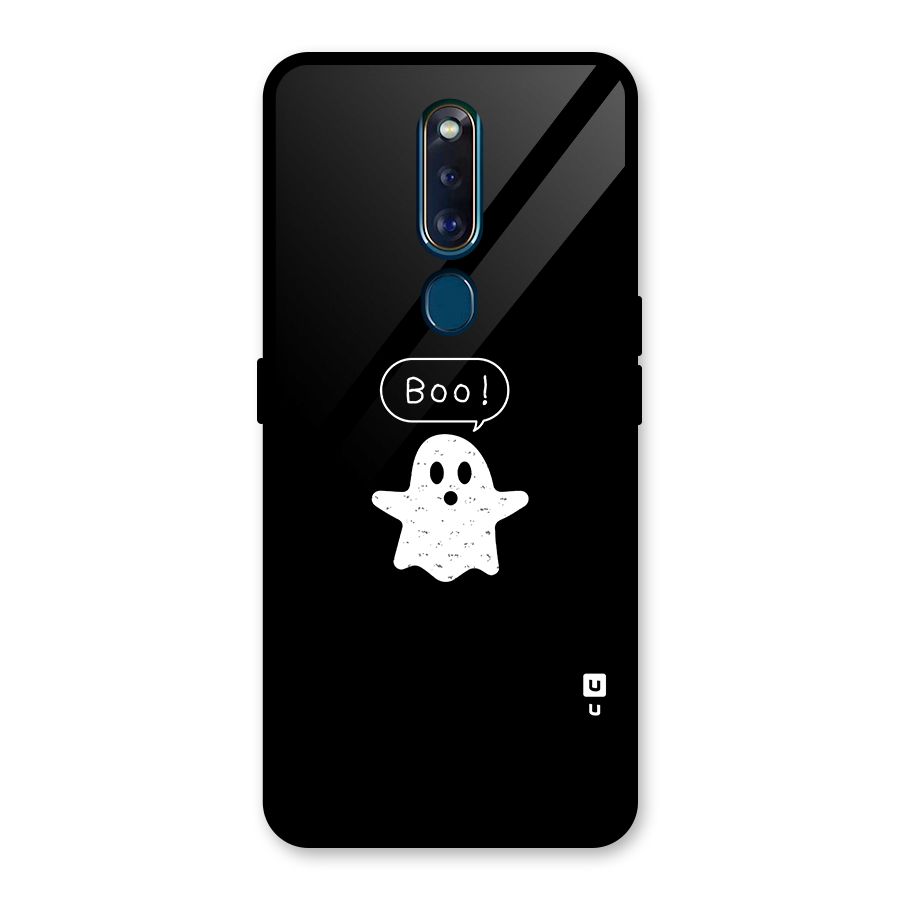 Boo Cute Ghost Glass Back Case for Oppo F11 Pro