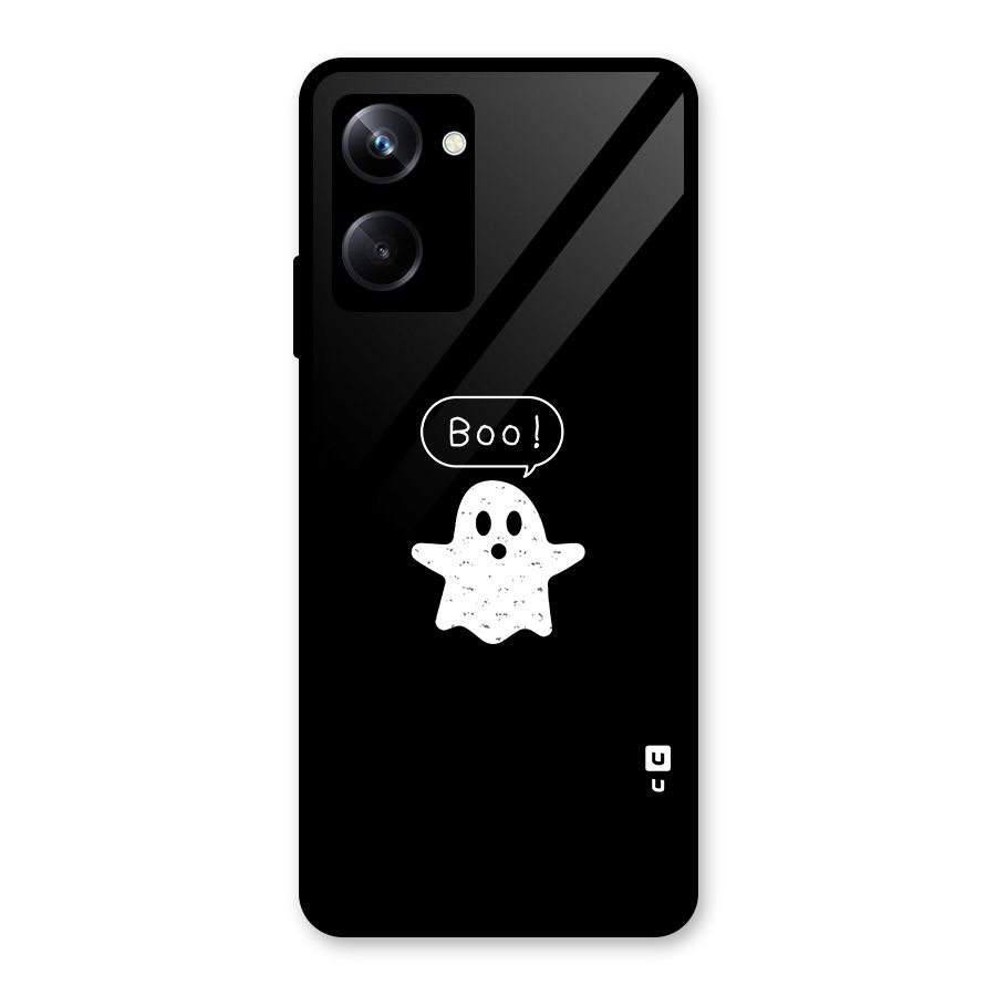 Boo Cute Ghost Glass Back Case for Realme 10 Pro