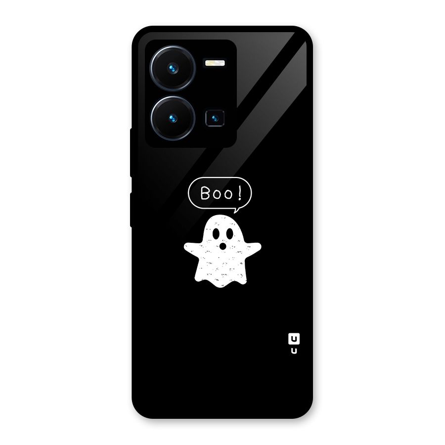 Boo Cute Ghost Glass Back Case for Vivo Y35