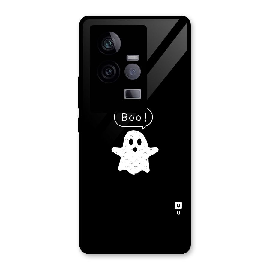 Boo Cute Ghost Glass Back Case for Vivo iQOO 11 5G