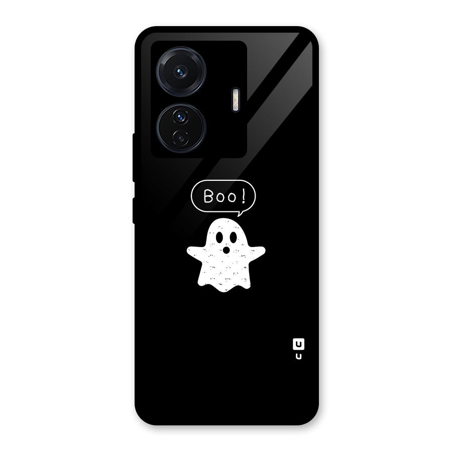 Boo Cute Ghost Glass Back Case for Vivo iQOO Z6 Pro
