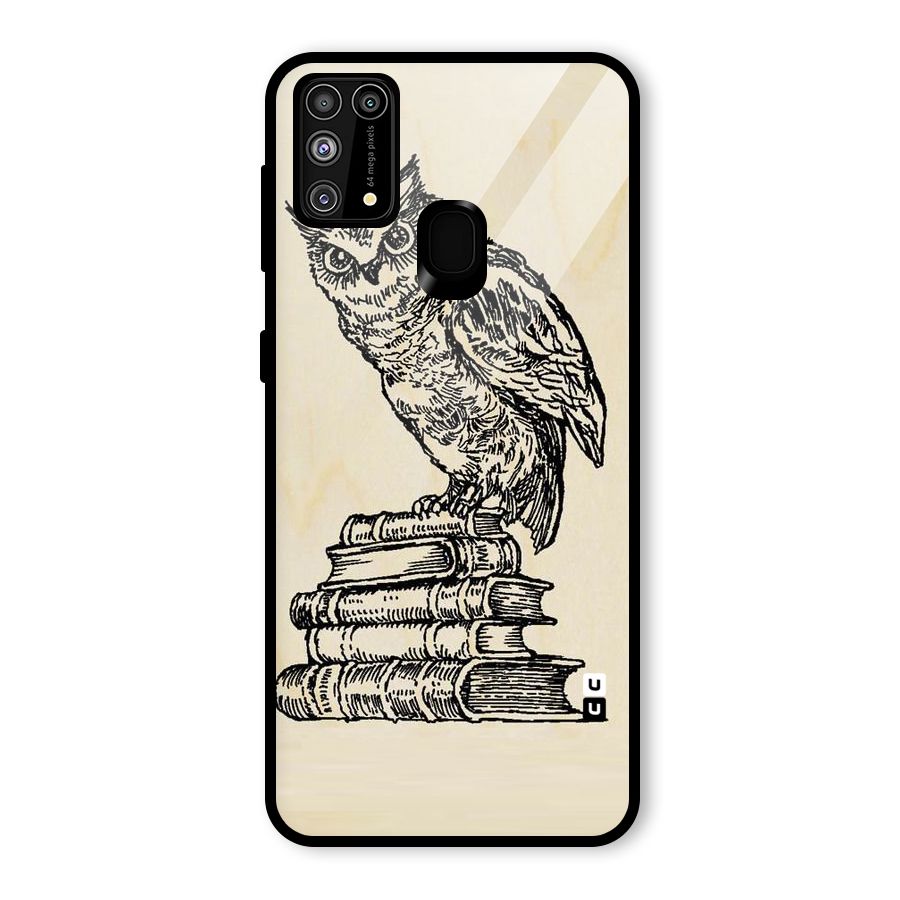 Book Owl Glass Back Case for Galaxy F41