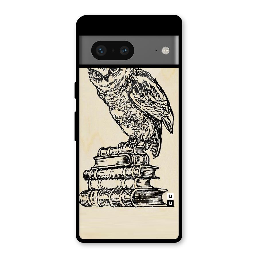Book Owl Glass Back Case for Google Pixel 7