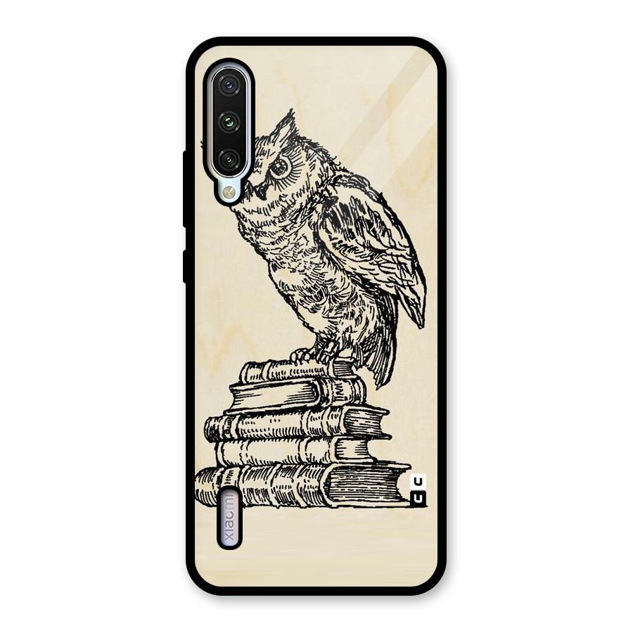 Book Owl Glass Back Case for Mi A3