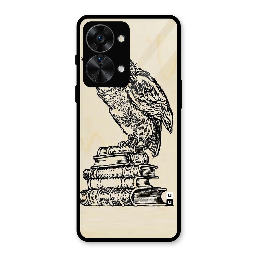 Book Owl Glass Back Case for OnePlus Nord 2T