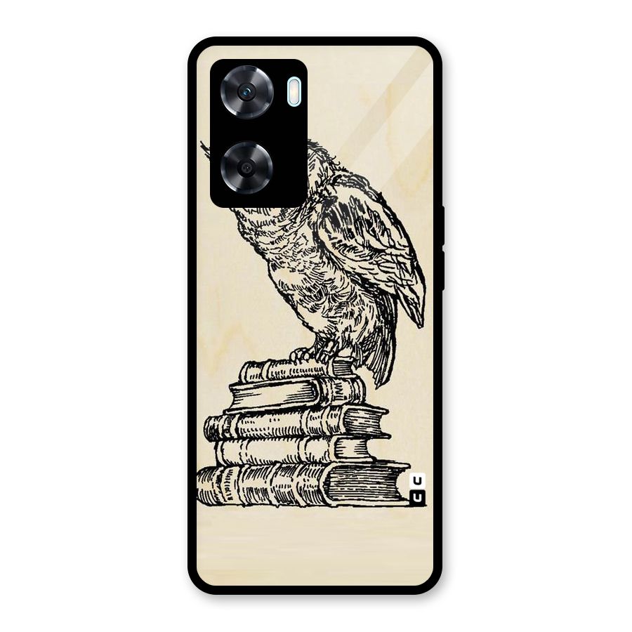 Book Owl Glass Back Case for Oppo A77