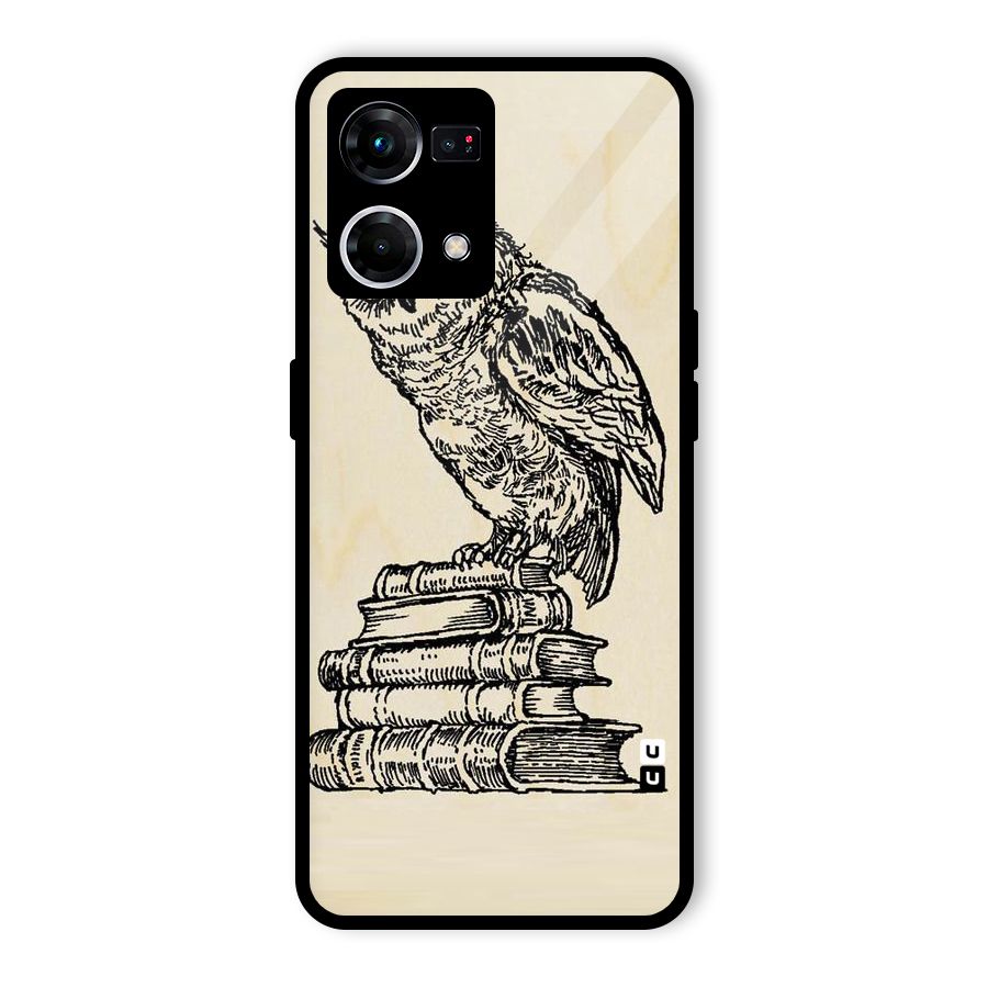 Book Owl Glass Back Case for Oppo F21s Pro 4G