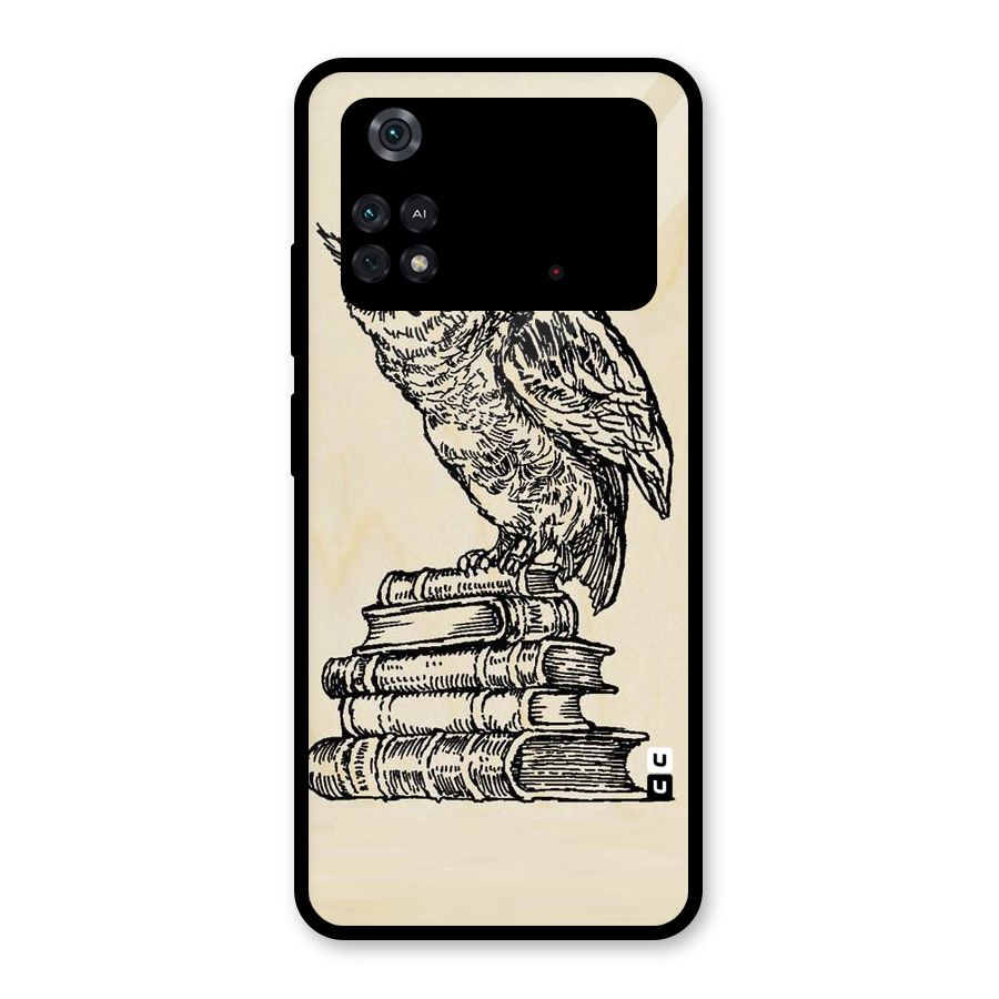 Book Owl Glass Back Case for Poco M4 Pro 4G