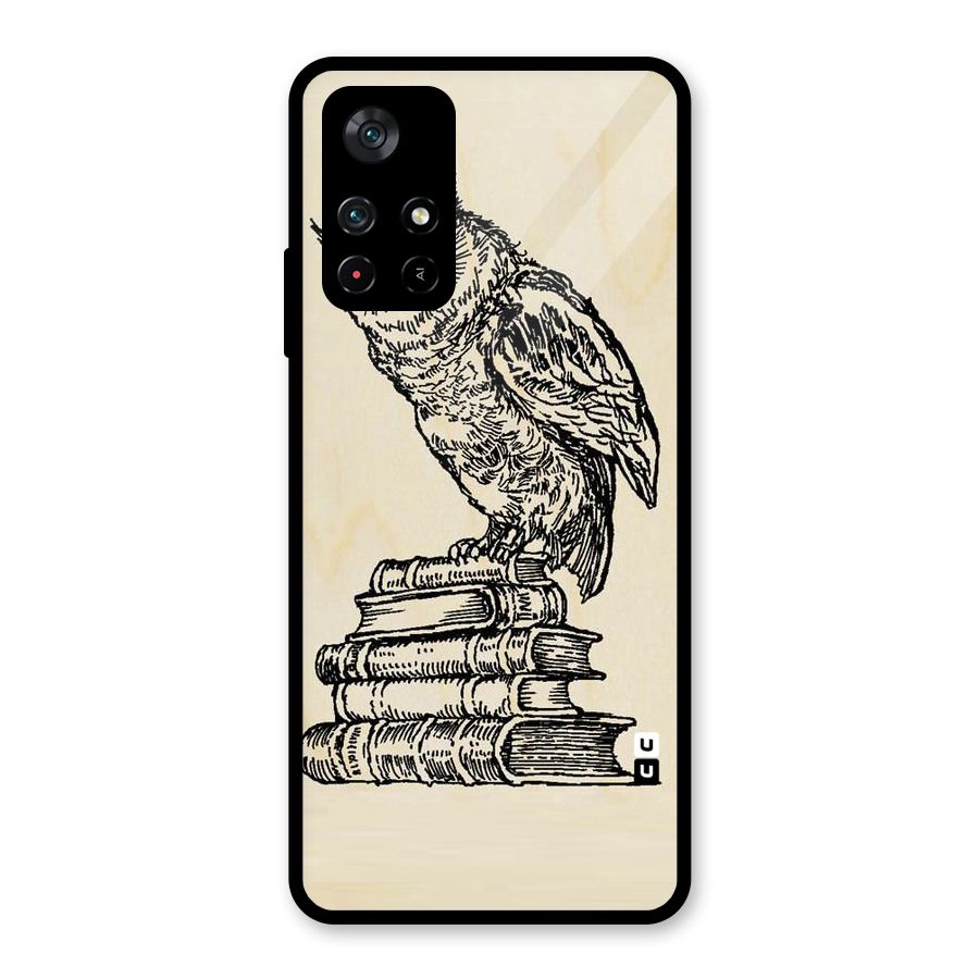 Book Owl Glass Back Case for Poco M4 Pro 5G
