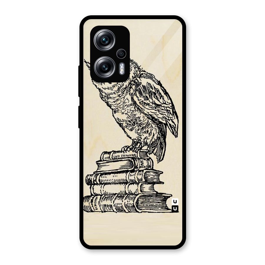 Book Owl Glass Back Case for Redmi K50i