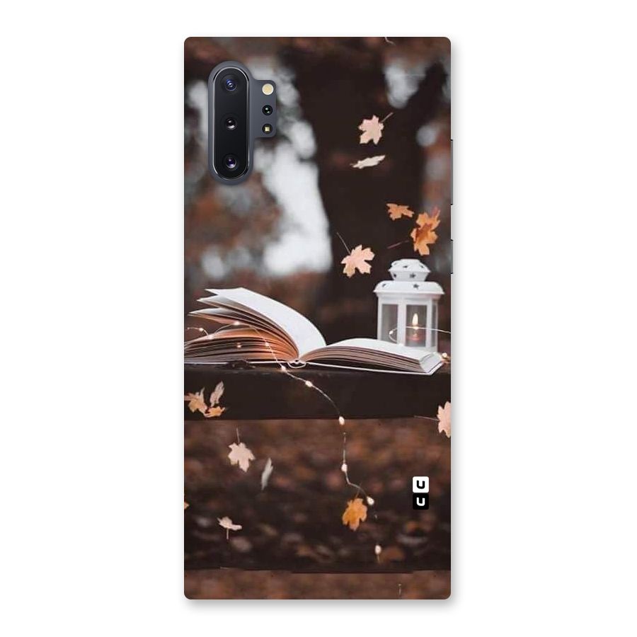 Book and Fall Leaves Back Case for Galaxy Note 10 Plus