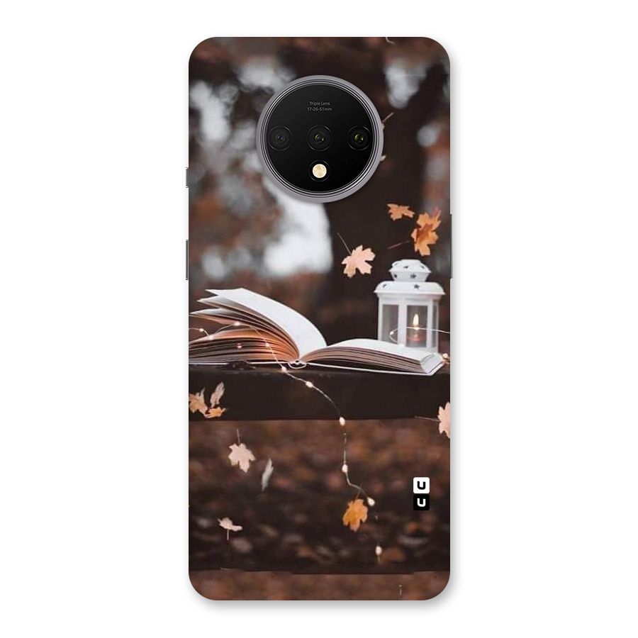 Book and Fall Leaves Back Case for OnePlus 7T