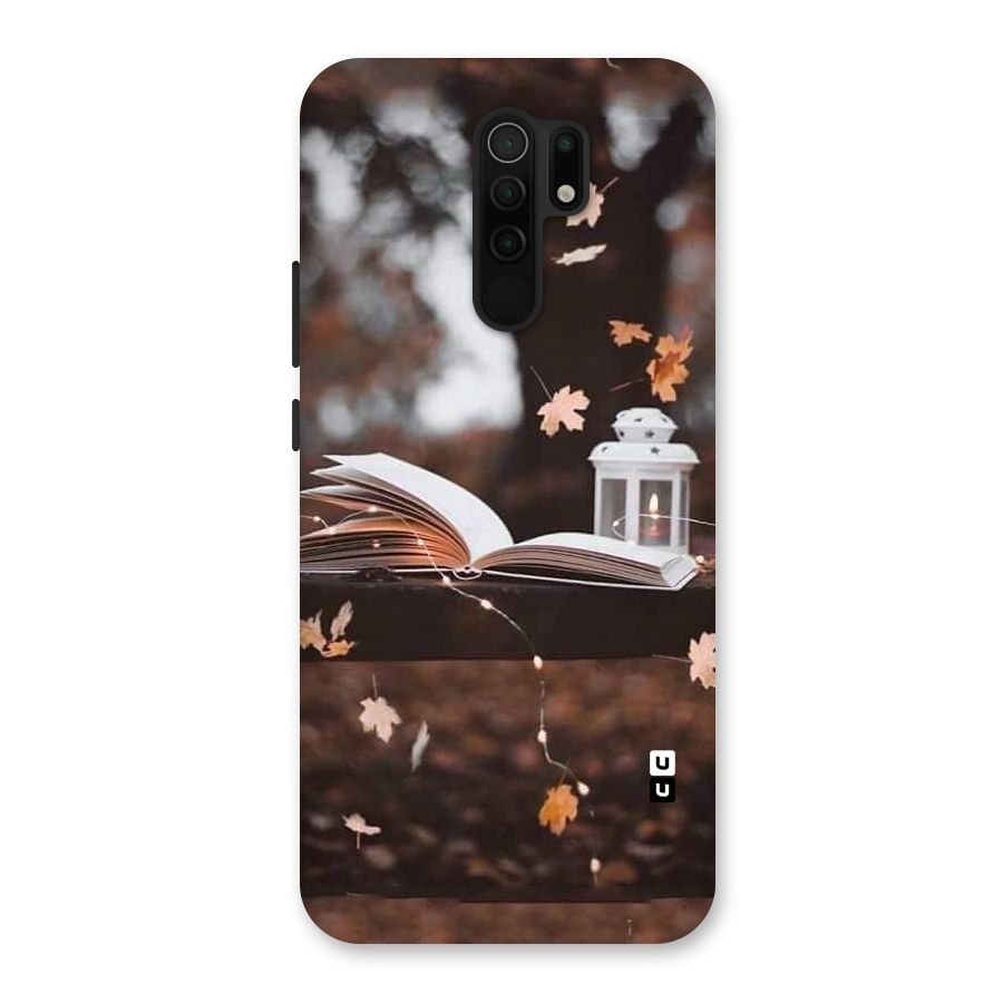 Book and Fall Leaves Back Case for Poco M2