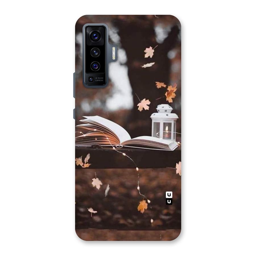 Book and Fall Leaves Back Case for Vivo X50