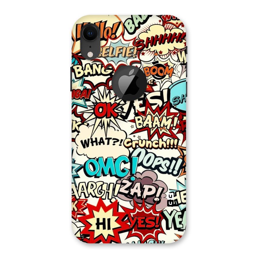 Boom Zap Back Case for iPhone XR Logo Cut