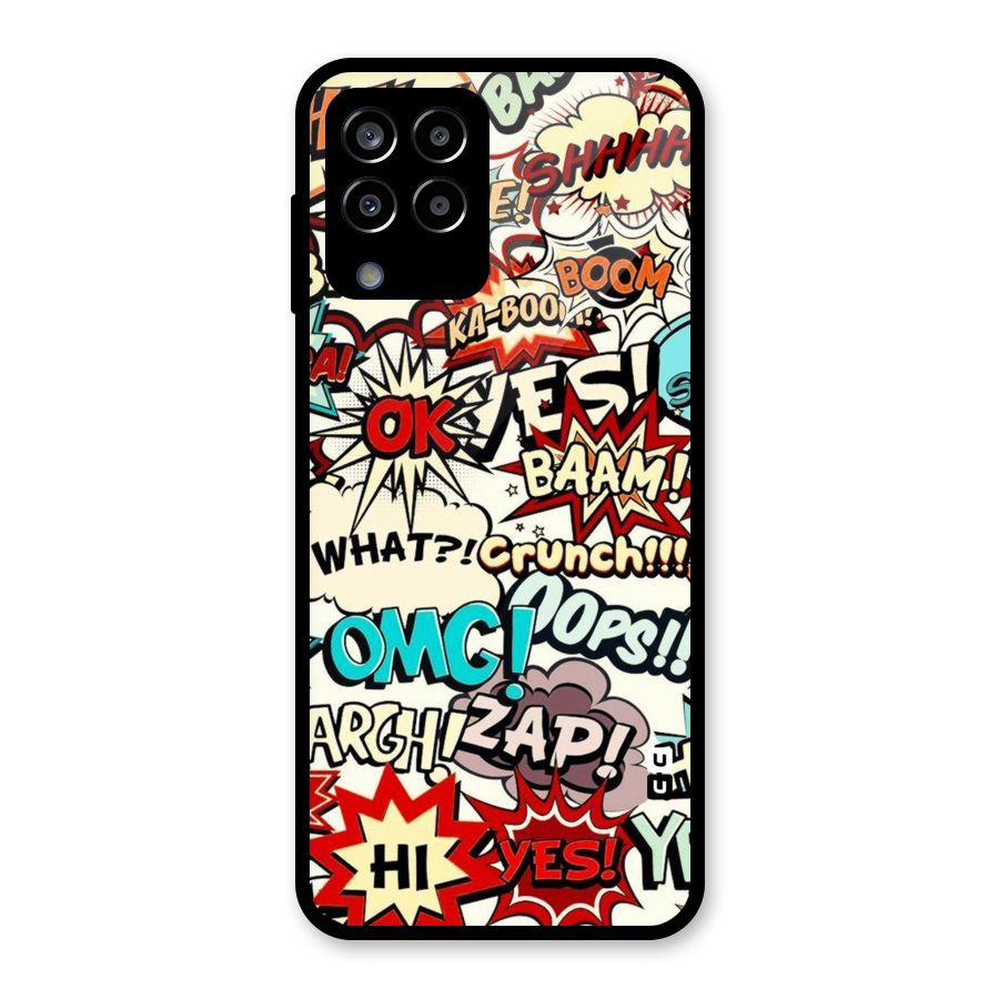 Boom Zap Glass Back Case for Galaxy M33
