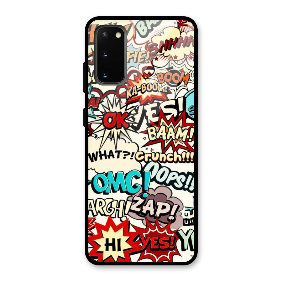Boom Zap Glass Back Case for Galaxy S20