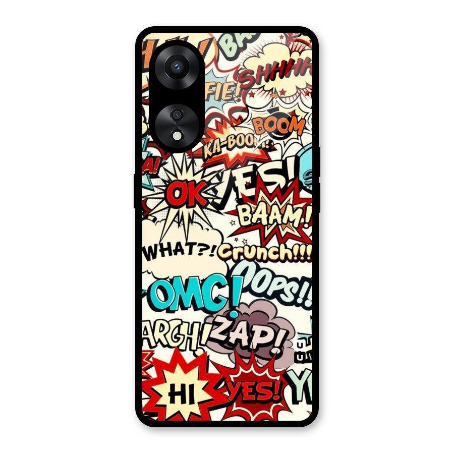 Boom Zap Glass Back Case for Oppo A78