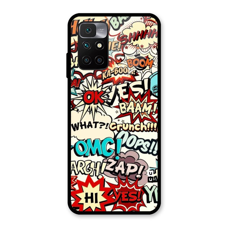 Boom Zap Glass Back Case for Redmi 10 Prime