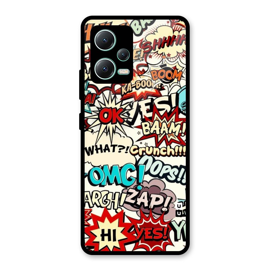 Boom Zap Glass Back Case for Redmi Note 12 5G