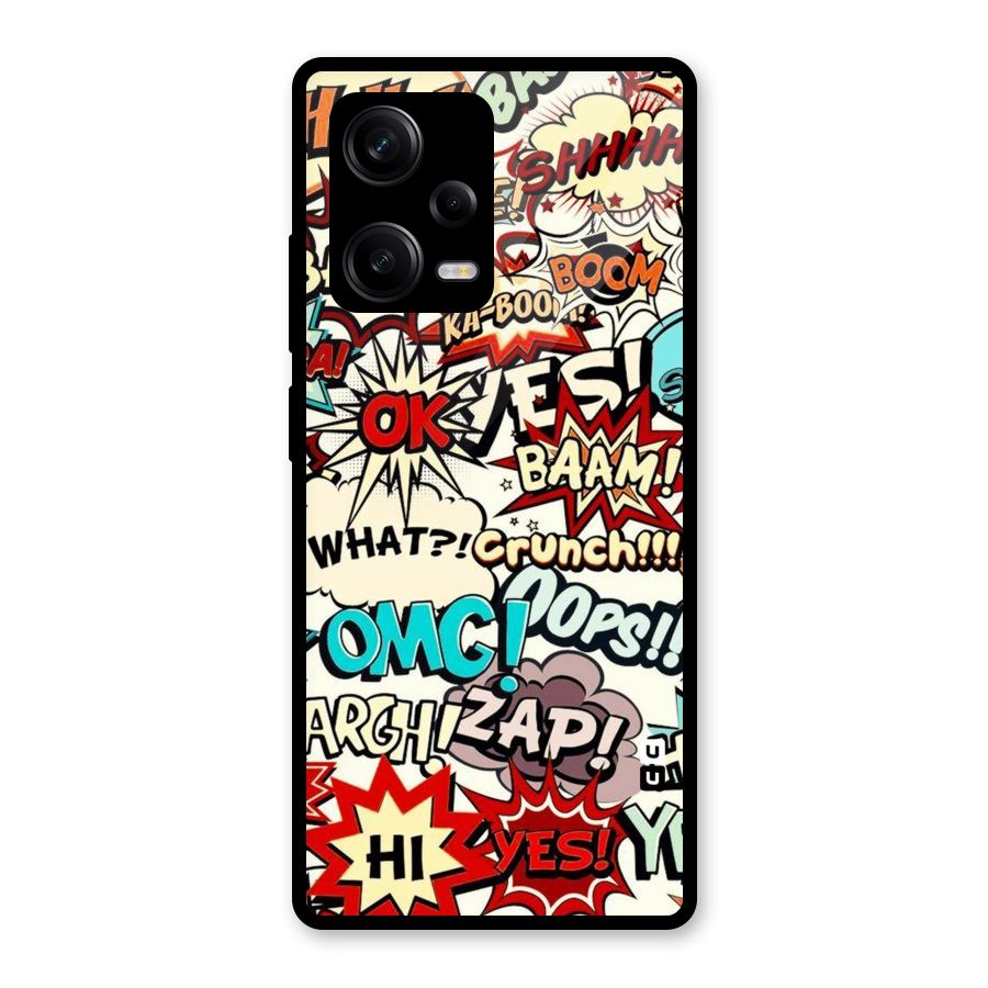 Boom Zap Glass Back Case for Redmi Note 12 Pro