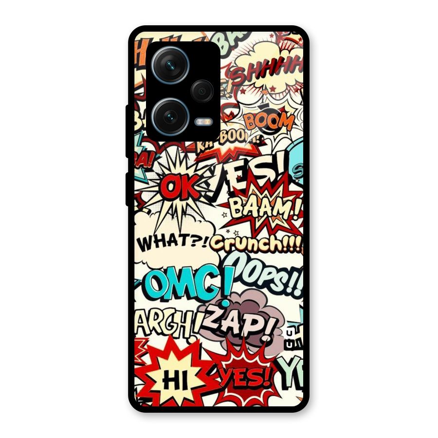 Boom Zap Glass Back Case for Redmi Note 12 Pro Plus 5G