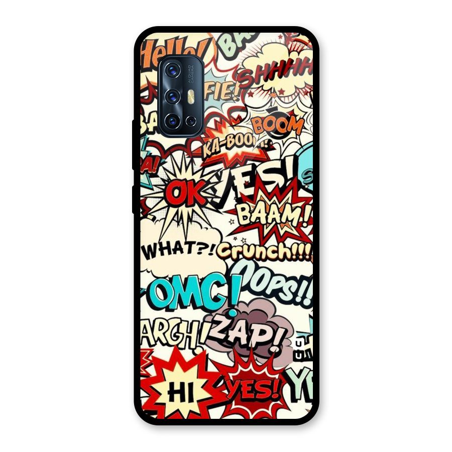 Boom Zap Glass Back Case for Vivo V17