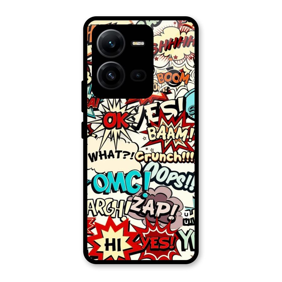 Boom Zap Glass Back Case for Vivo V25