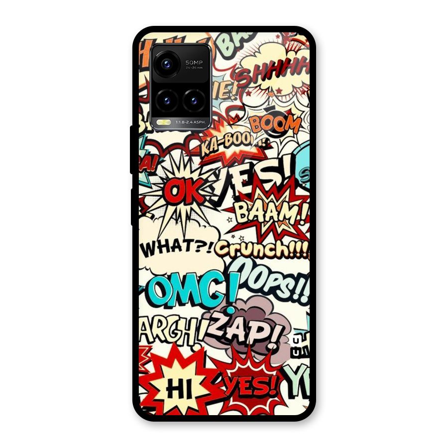 Boom Zap Glass Back Case for Vivo Y21A