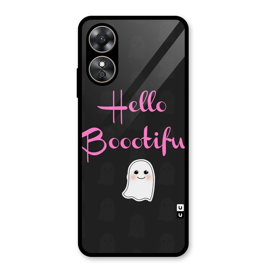 Boootiful Glass Back Case for Oppo A17